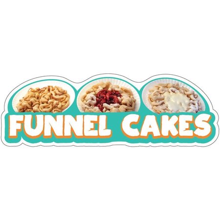 SIGNMISSION Funnel Cakes Decal Concession Stand Food Truck Sticker, 8" x 4.5", D-DC-8 Funnel Cakes19 D-DC-8 Funnel Cakes19